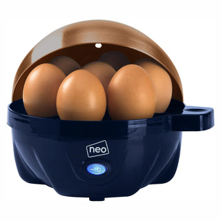 Neo Blue and Copper Electric Egg Boiler Poacher and Steamer