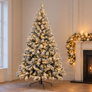 Neo 7ft Pre-Lit Flocked Christmas Tree