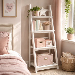 Neo White 4 Tier Wooden Foldable Plant Stand