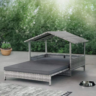 Neo Rattan Dog House Outdoor Wicker Dog Pet Bed