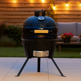 Neo Black Kamado 13" Ceramic Mini BBQ Grill