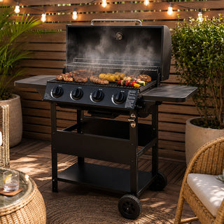 Neo Black Steel 4 Burner Gas Outdoor BBQ Grill