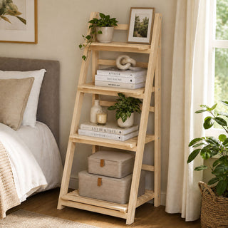 Neo Natural 4 Tier Wooden Foldable Plant Stand