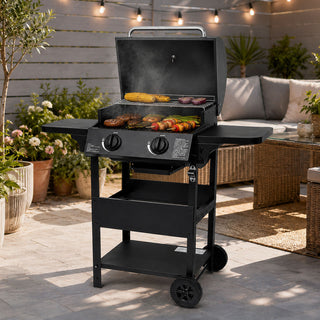 Neo Black Steel 2 Burner Gas BBQ Grill