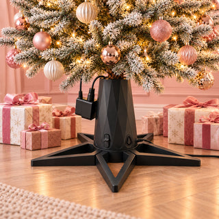 Neo Black Rotating Christmas Tree Stand