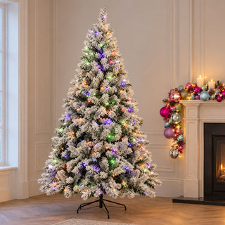 Neo 7ft Pre-Lit Flocked Christmas Tree