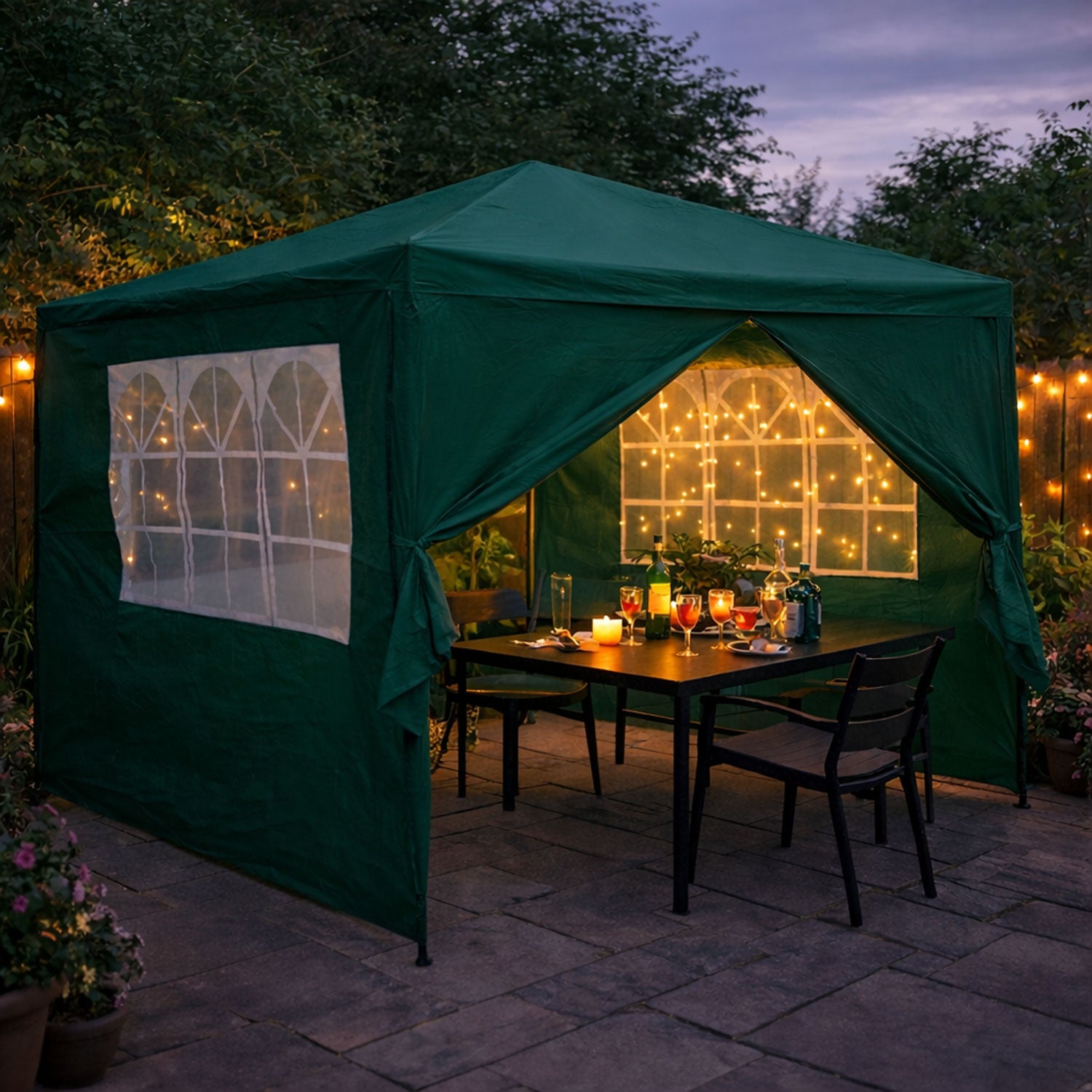 Neo Green 3m x 3m Light Weight Event Gazebo Canopy Marquee Tent – Neo Direct
