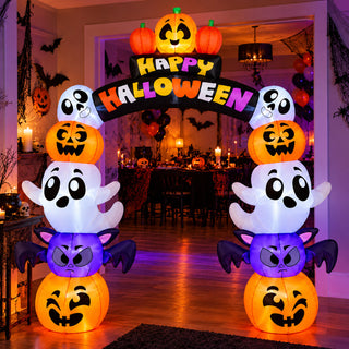 Neo 240cm Inflatable Halloween LED Lights Archway