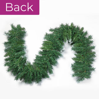 Neo 2m Artificial Green Christmas Garland Lush Evergreen Holiday Decoration Reusable Festive Wreath Trim for Mantel, Staircase & Outdoor Use