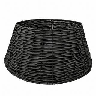 Neo Black Natural Rustic Willow Christmas Tree Skirt