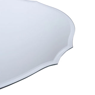 Neo Ellipse Frameless Wall Mirror 60x40cm Frameless Bevelled Edge for Modern Home Décor Oval Design Bathroom Living Room Bedroom Bathroom Hallway Easy Mounting