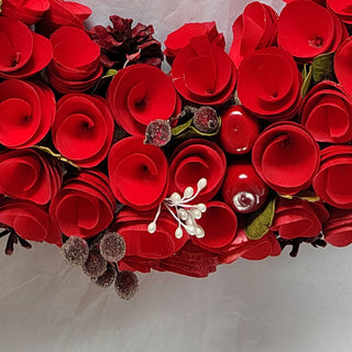 Neo Luxury 50cm Extra Large Red Rose Wreath