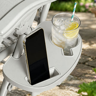 Neo Cool Grey Zero Gravity Recliner Garden Sun Loungers Set of Two