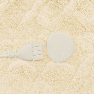 Neo Natural Electric Cable Knit Heated Throw