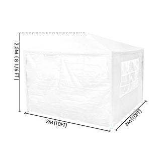Neo 3X3M White Event Gazebo Canopy Marquee Tent