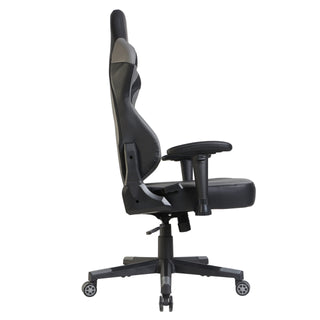 Neo Grey Faux Leather Sport Racing Gaming Office Chair