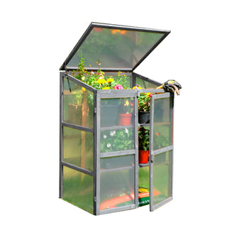 Neo Mini Grey Growhouse Greenhouse Cold Frame  - Model 2