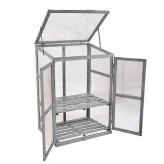 Neo Mini Grey Growhouse Greenhouse Cold Frame  - Model 3