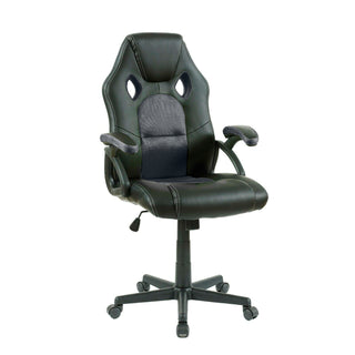 Neo Grey/Black Leather Mesh PC Office Chair