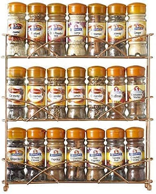 Neo Copper Free Standing 3 Tier Table Top Spice Rack