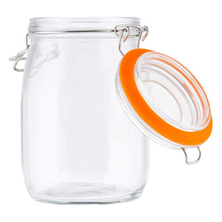 Neo 1L Pack of 3 Canisters with Airtight Silicone Seal Lids