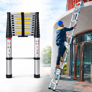 Neo 3.2M Extendable Steel Foldable Telescopic Ladder
