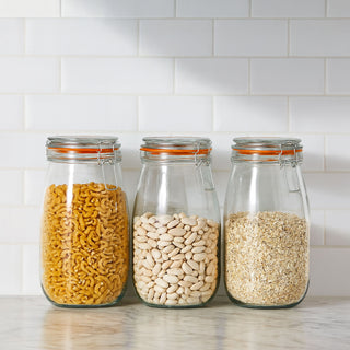 Neo 1.5L Pack of 3 Canisters with Airtight Silicone Seal Lids