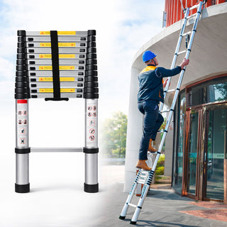 Neo 3.8M Extendable Steel Foldable Telescopic Ladder