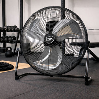 Neo High Velocity Black Metal Floor Freestanding Fan  - 20 Inch
