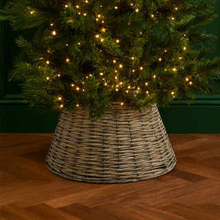 Neo Wood Natural Rustic Willow Christmas Tree Skirt