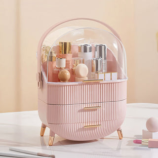 Neo Pink Three Layer Cosmetic Makeup Organiser & Holder