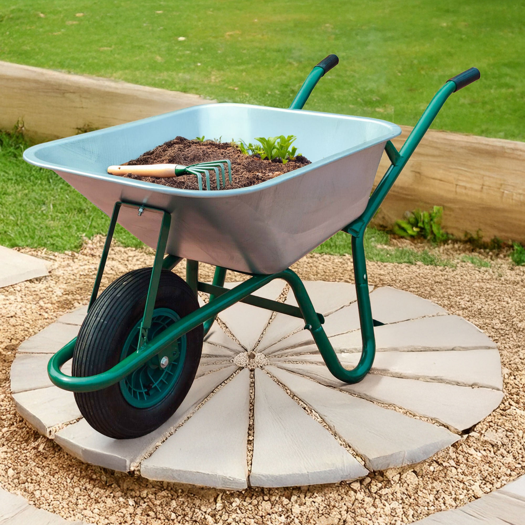 Bullbarrow Matador Wheelbarrow 85 Litres (Green) - Garden Equipment Review
