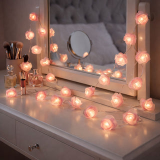 Neo Pink Rose 20 LED String Fairy Lights
