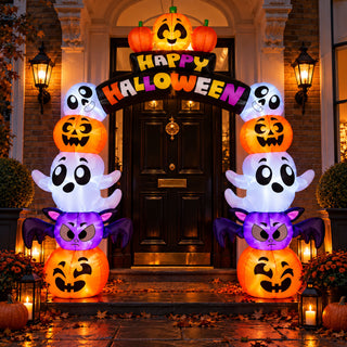 Neo 240cm Inflatable Halloween LED Lights Archway