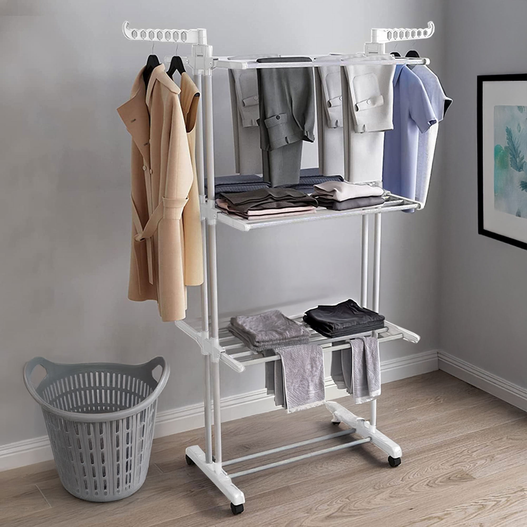 Drying Rack Clothing VOUNOT Large Tier Clothes Airer, Laundry