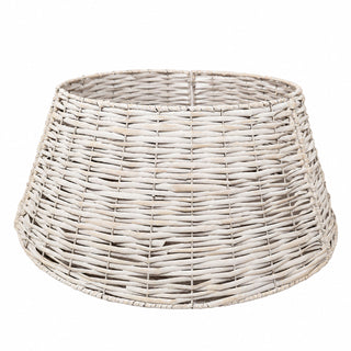 Neo White Natural Rustic Willow Christmas Tree Skirt