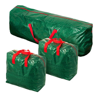 Neo 3 Piece Christmas Storage Bag Set 1x Large Xmas Tree Bag 2x Decoration Lights Ornaments Bags