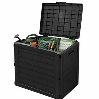 Neo Black 140L Garden Storage Box Outdoor Chest