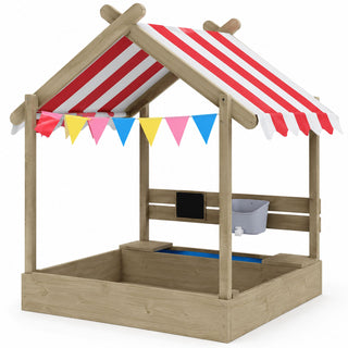 Neo Wooden Sandbox Canopy Outdoor Garden Sand Pit