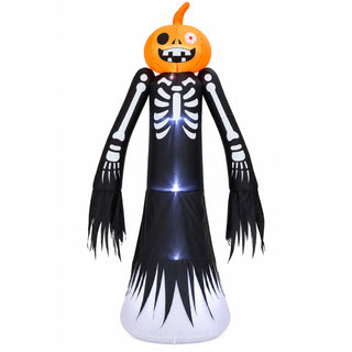 Neo Halloween Inflatable Pumpkin Skeleton with LED Lights 2.7 Metre