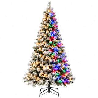 Neo 7ft Pre-Lit Flocked Christmas Tree