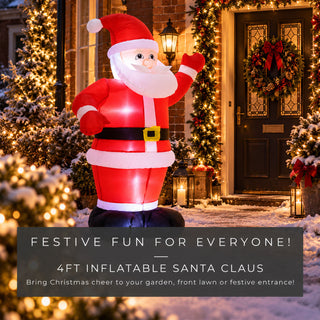 Neo 4ft Inflatable Santa Claus Christmas Decoration