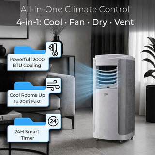 Neo White 12000 BTU 4-in-1 Portable Air Conditioner