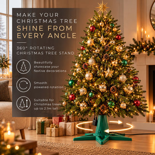 Neo Green Rotating Christmas Tree Stand
