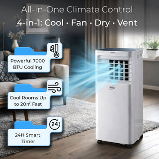 Neo White 7000 BTU 4-in-1 Portable Air Conditioner