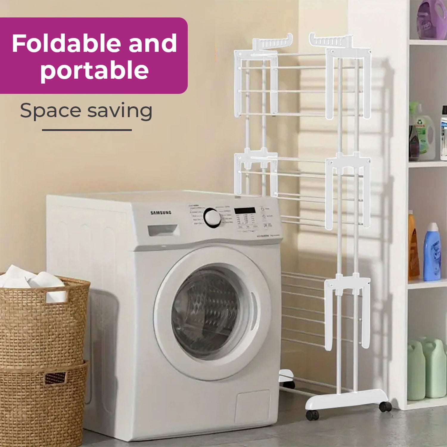 Neo White Tier Folding Clothes Horse Drying Rack – Neo Direct