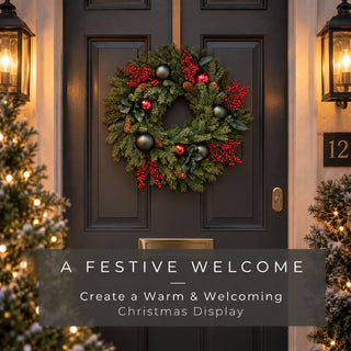 Neo Christmas Door Wreath Berries Baubles Pine Cones 50 cm