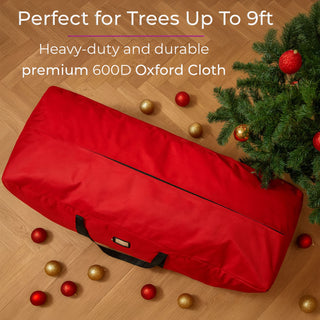Neo Red Heavy-Duty Christmas Tree Storage Bag for 7.5ft Trees