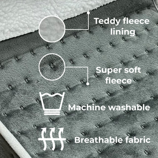 Neo Cosy Grey Electric Heated Foot Warmer - 3 Heat Settings