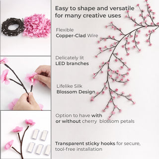 Neo 2.3M LED Cherry Blossom Fairy Lights with 144 LEDs